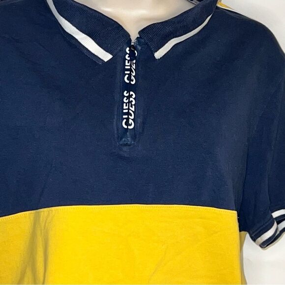 Men’s XL ~ Guess ~ Color Block Polo Collared T-Shirt ~ EUC - Picture 2 of 5